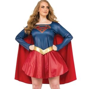 ADULT PLUS SIZE SUPERGIRL Cosplay Costume